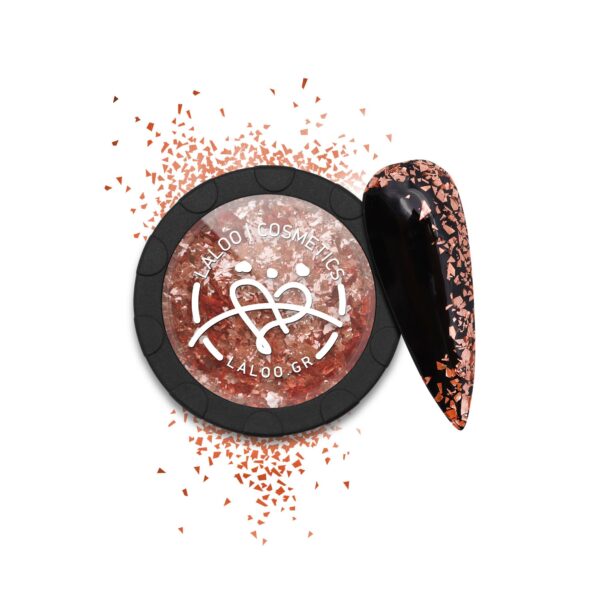 Metallic Flakes Νο.02 Peach