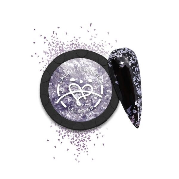 Metallic Flakes Νο.04 Silver Purple