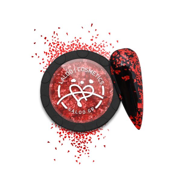 Metallic Flakes Νο.10 Red