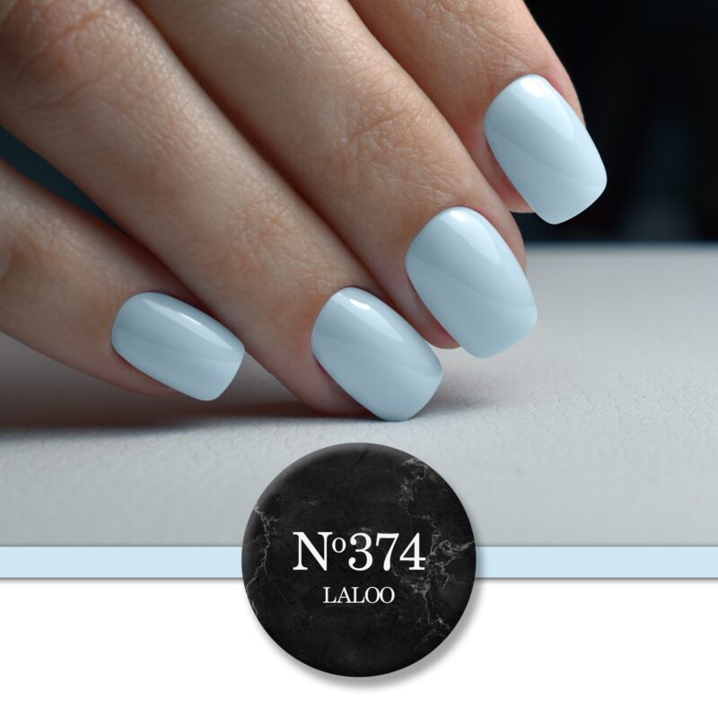 L374 Baby Blue πολύ ανοιχτό γαλάζιο | Ημιμόνιμο Βερνίκι 7ml