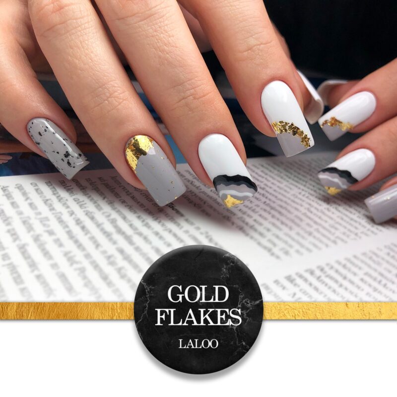 16474 Gold Flakes No.03 Gold