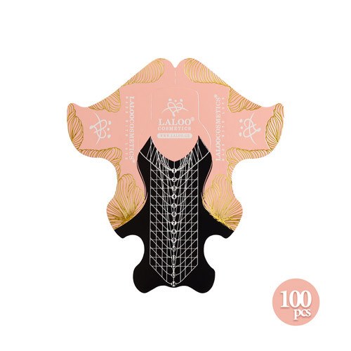 Nail Forms Pink Gold 100τμχ.