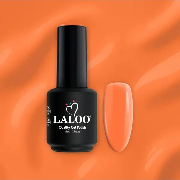 gel-polish-15ml-223 No.223 Κοραλλί πορτοκαλίζει neon | Ημιμόνιμο Βερνίκι 15ml
