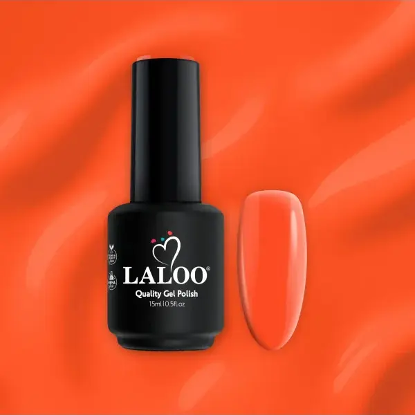 gel-polish-15ml-224 No.224 Πορτοκαλί neon | Ημιμόνιμο Βερνίκι 15ml