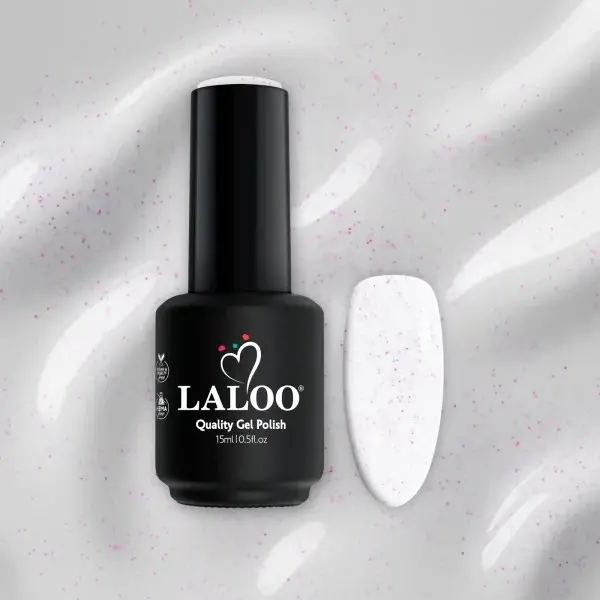 gel-polish-15ml-245 No.245 Milky λευκό με pigment φούξια-λευκό | Ημιμόνιμο Βερνίκι 15ml