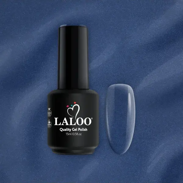 gel-polish-15ml-260 Νο.260 Μπλε-Γκρι σκούρο με ελαφρύ shimmer | Ημιμόνιμο Βερνίκι 15ml