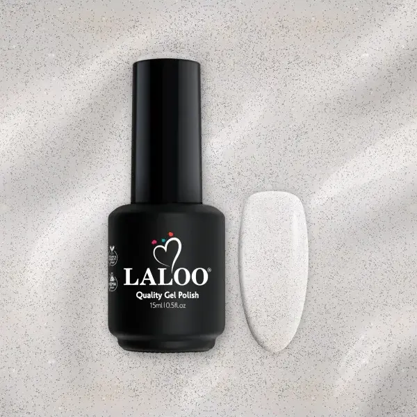 No.290 Σαμπανί glitter (Ασημί-χρυσοί ψιλοί κόκκοι) | Ημιμόνιμο Βερνίκι 15ml