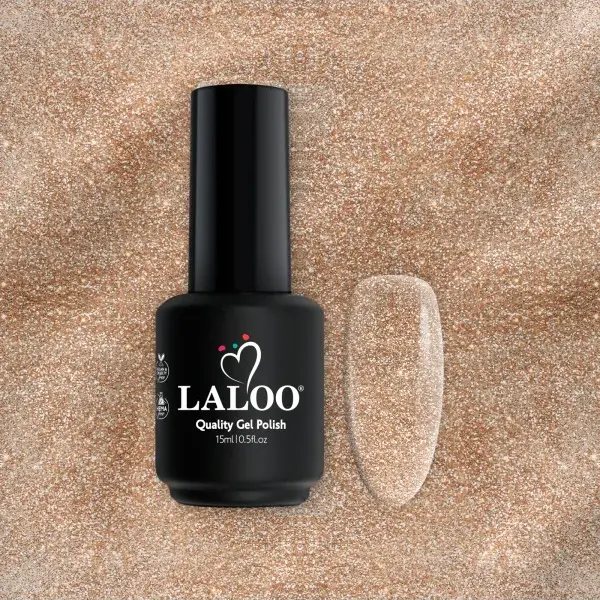imimonimo-verniki-15ml-340 Νο.340 Bronze χρυσό με ψιλό glitter