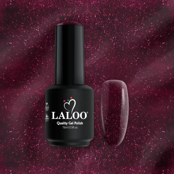 No.492 Βυσσινί με κόκκινο shimmer | Ημιμόνιμο Βερνίκι 15ml