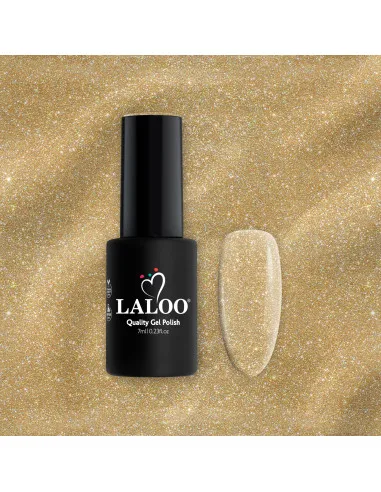 L081 Gold με ψιλό glitter | Ημιμόνιμο Βερνίκι 7ml