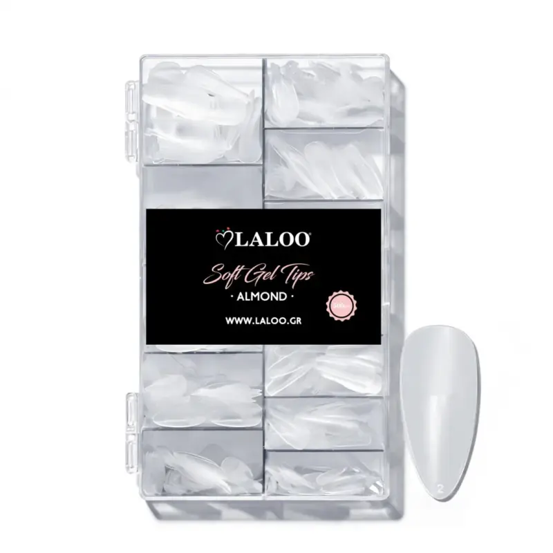 soft-gel-tips-almond Soft Gel Tips Almond 500τμχ.