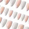 soft-gel-tips-almond-short-french-600pcs Soft Gel Tips Almond Short French 600τμχ.