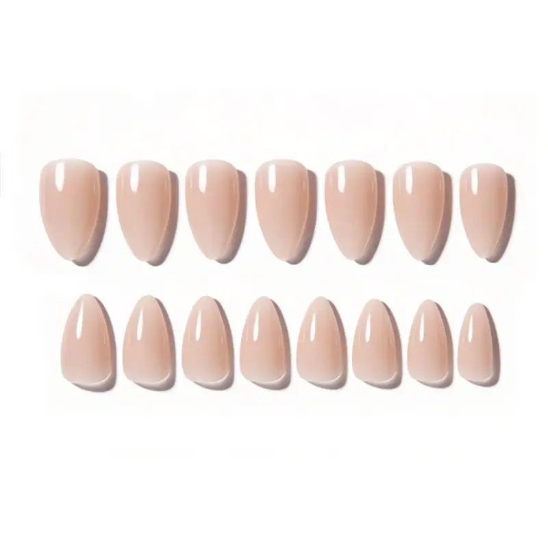 soft-gel-tips-almond-short-nude-300pcs Soft Gel Tips Almond Short Nude 300τμχ.