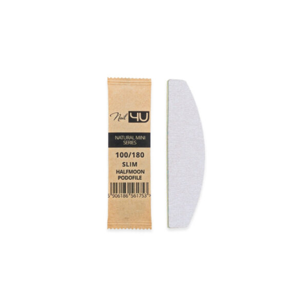 Natural Mini Series Slim Halfmoon Podofile 100/180 grit